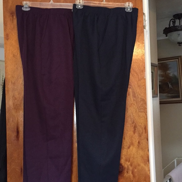 Two pairs of Briggs brand  pants elastic w NWOT - Picture 1 of 2